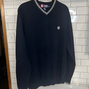 Chaps Ralph Lauren Sz Medium Mens Pullover Sweater  Navy Blue